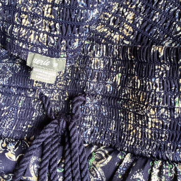 Aerie Harem Pants * Blue Paisley * Small - Picture 2 of 8